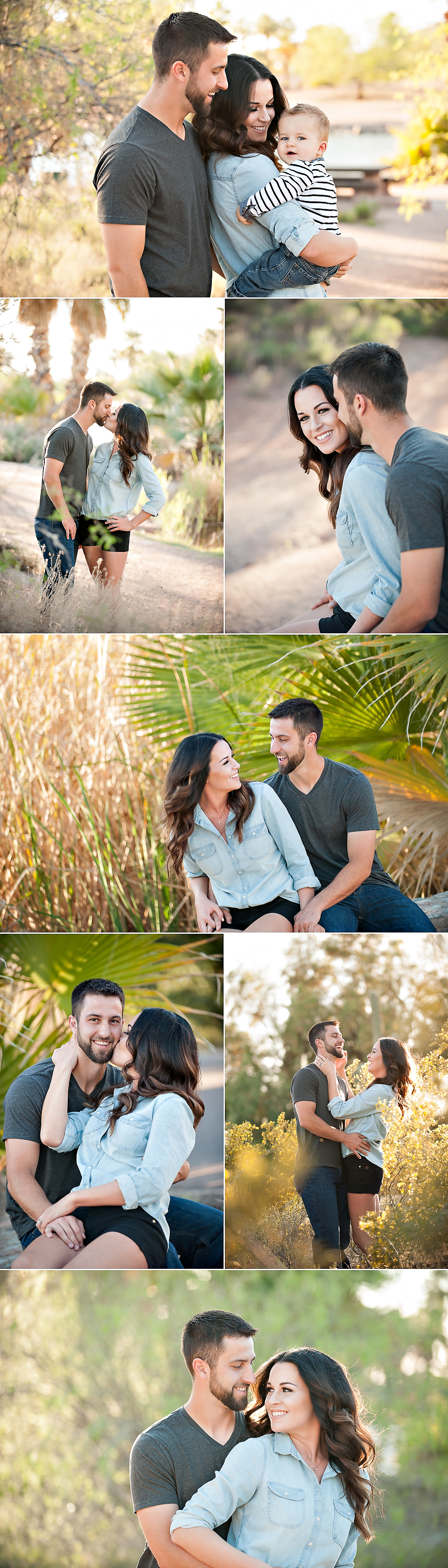 Papago Park Engagement Couple Embracing Smiling Laughing Arizona Photographer