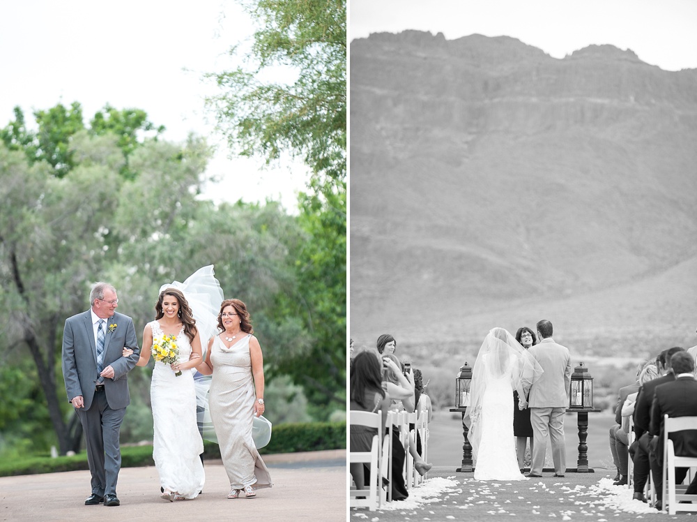 Superstition Mountain Wedding Bride Father Mother Ceremony Gold Canyon AZ Photographer