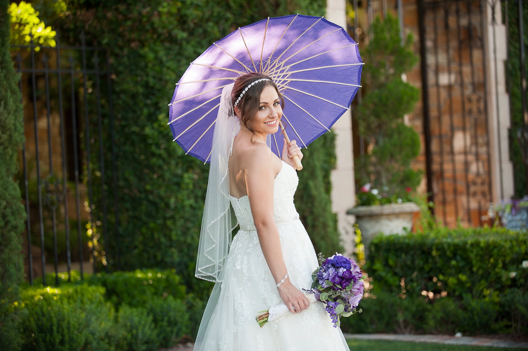 Villa Siena Purple Wedding Photo