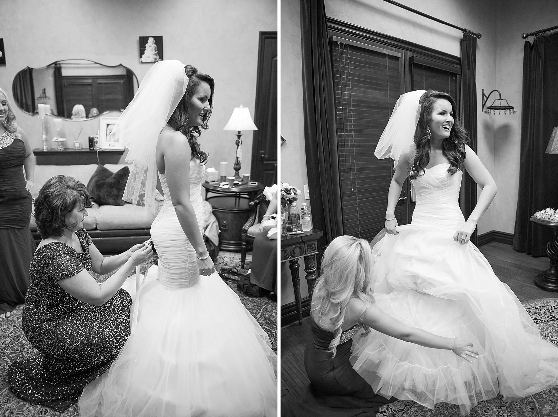Villa Siena Wedding Bride Dress Veil Family Gilbert Arizona Photo