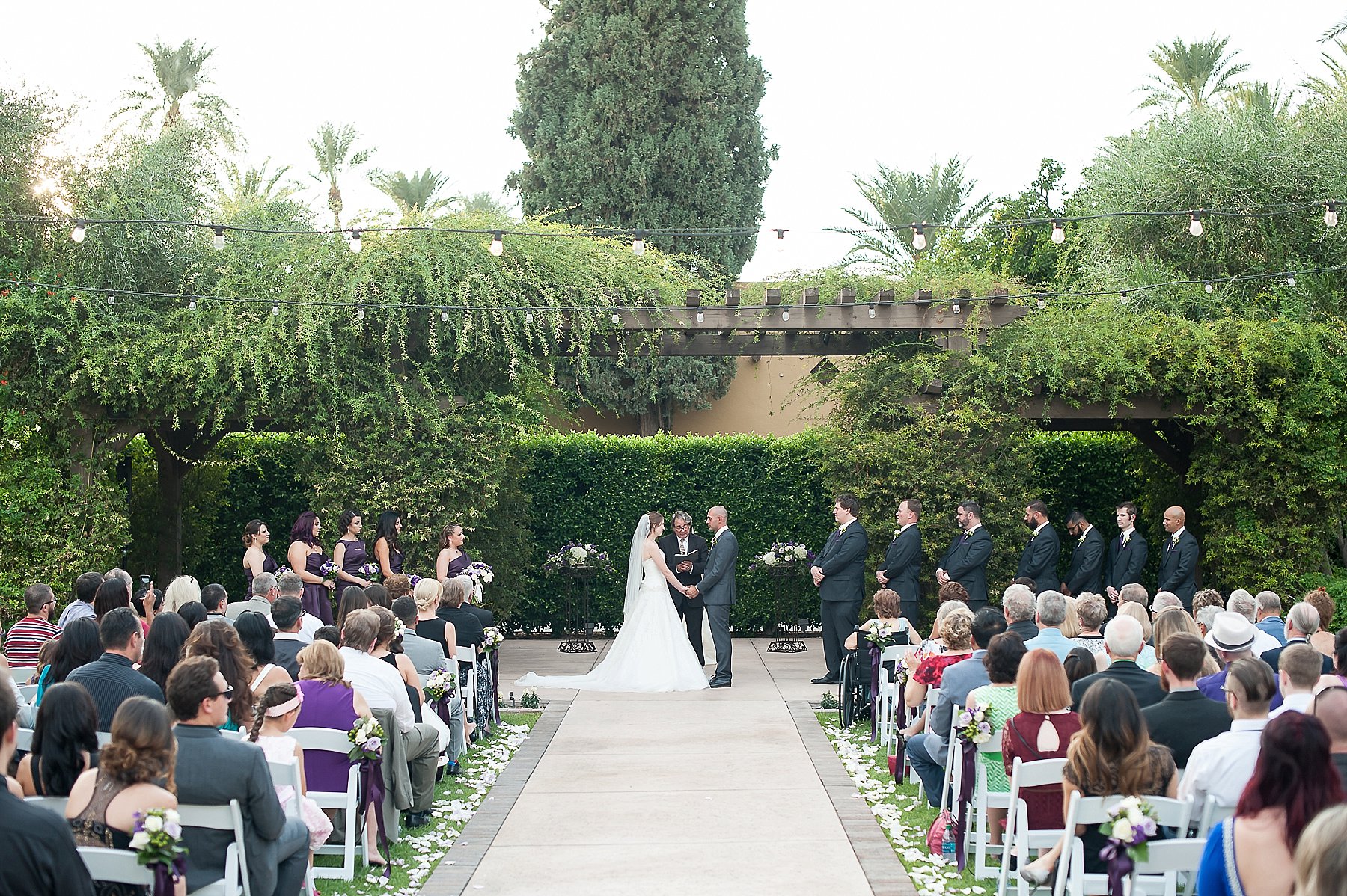 Wigwam Resort Bride Groom Ceremony overview Phoenix Arizona Photo