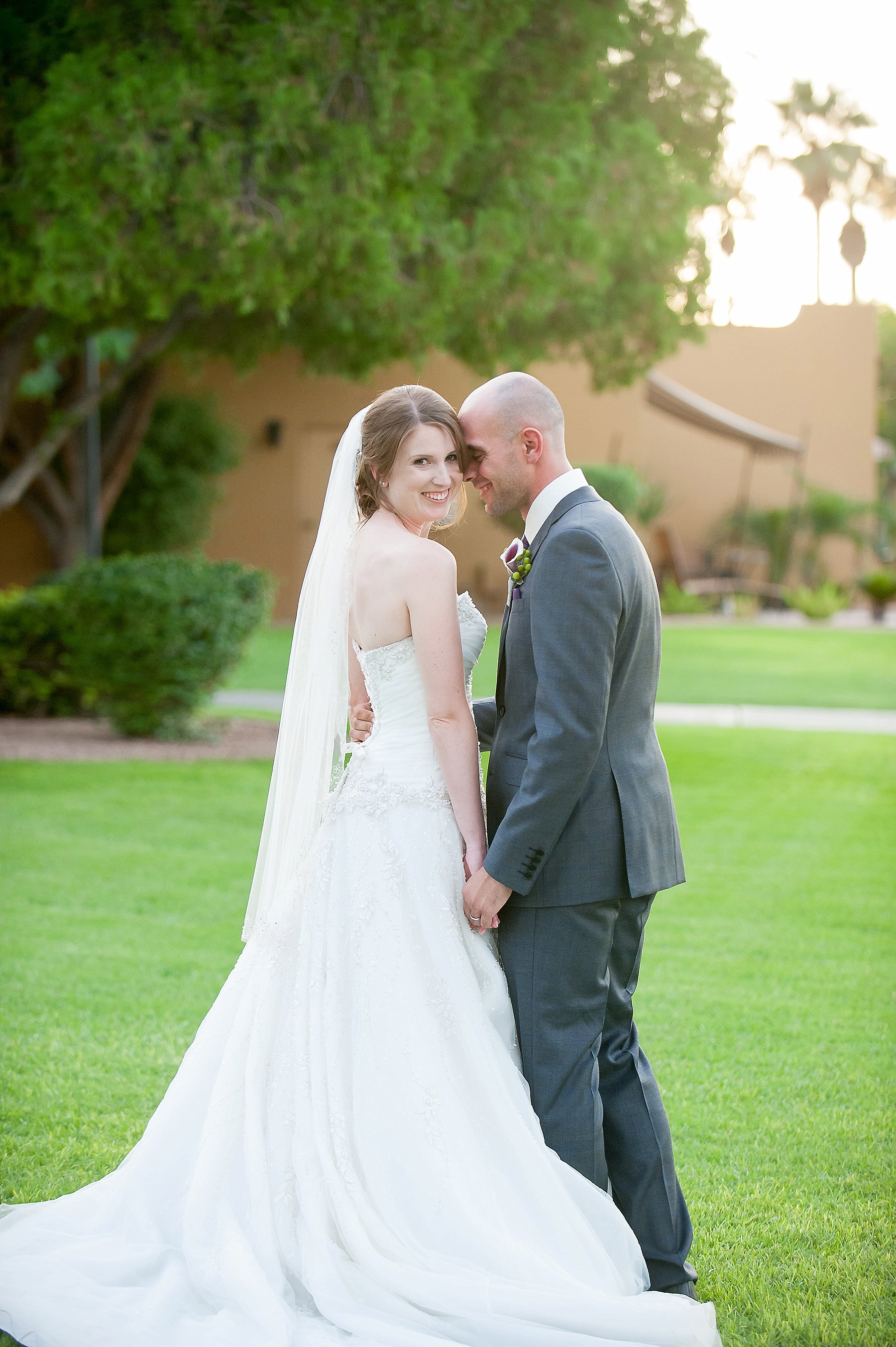 Wigwam Resort Bride Groom Embrace Phoenix Arizona Photo