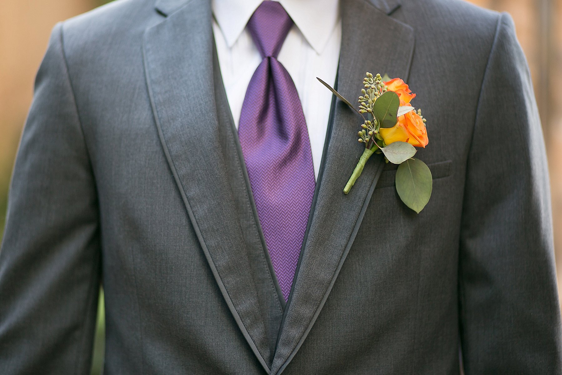 Villa Siena Wedding Groom Suit Boutineer Photo