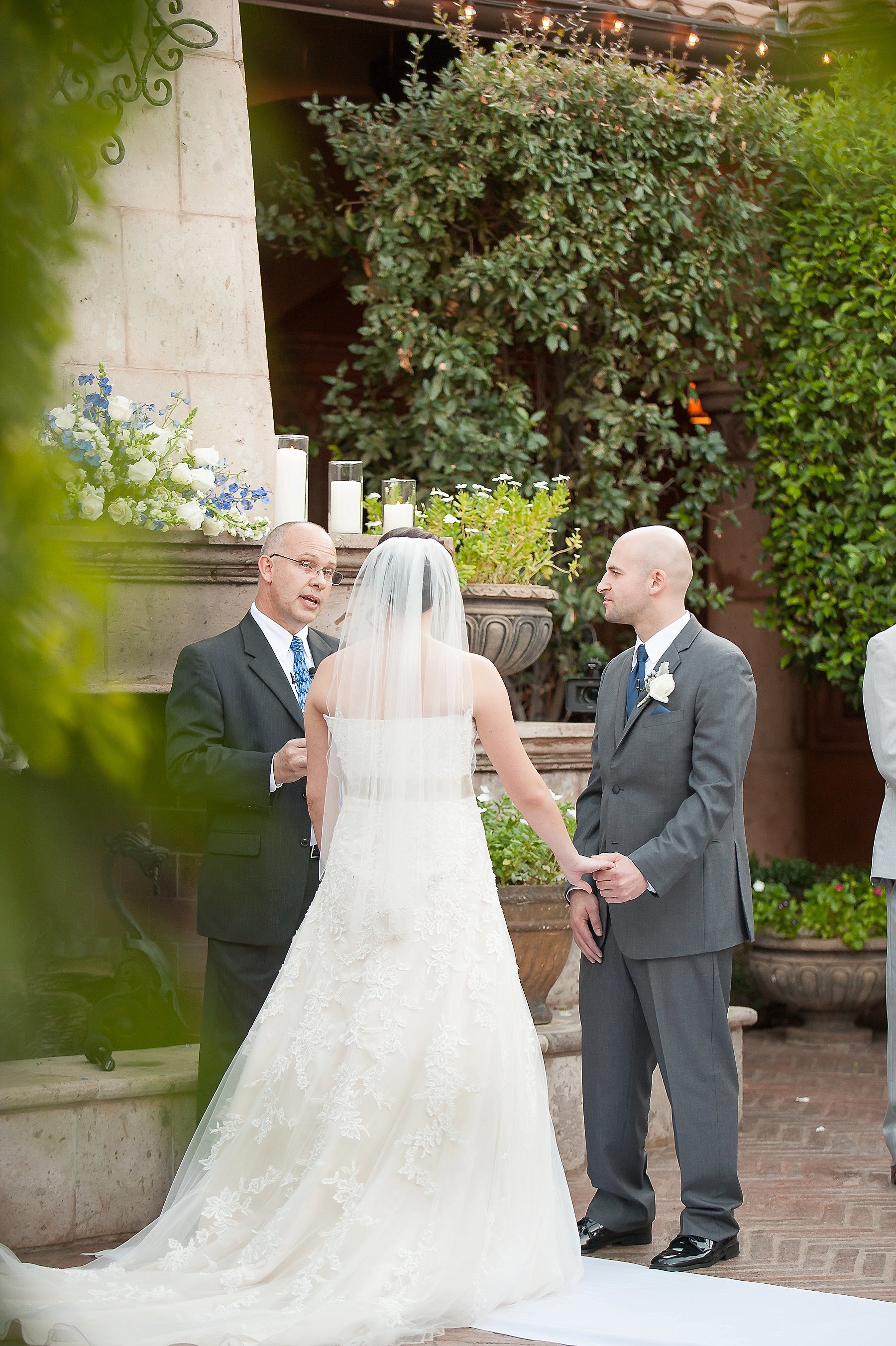 Villa Siena Wedding Bride Ceremony Vows Gilbert AZ Photo