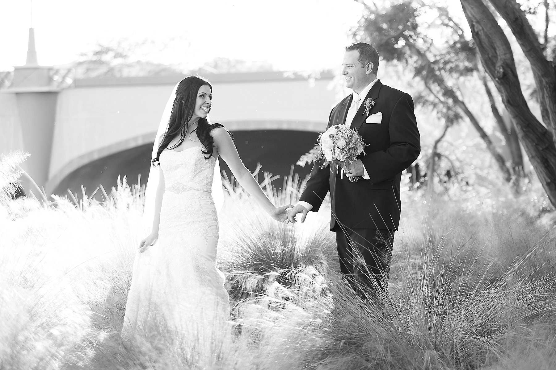 McCormick Scottsdale Wedding Bride Groom Walking Arizona Photo