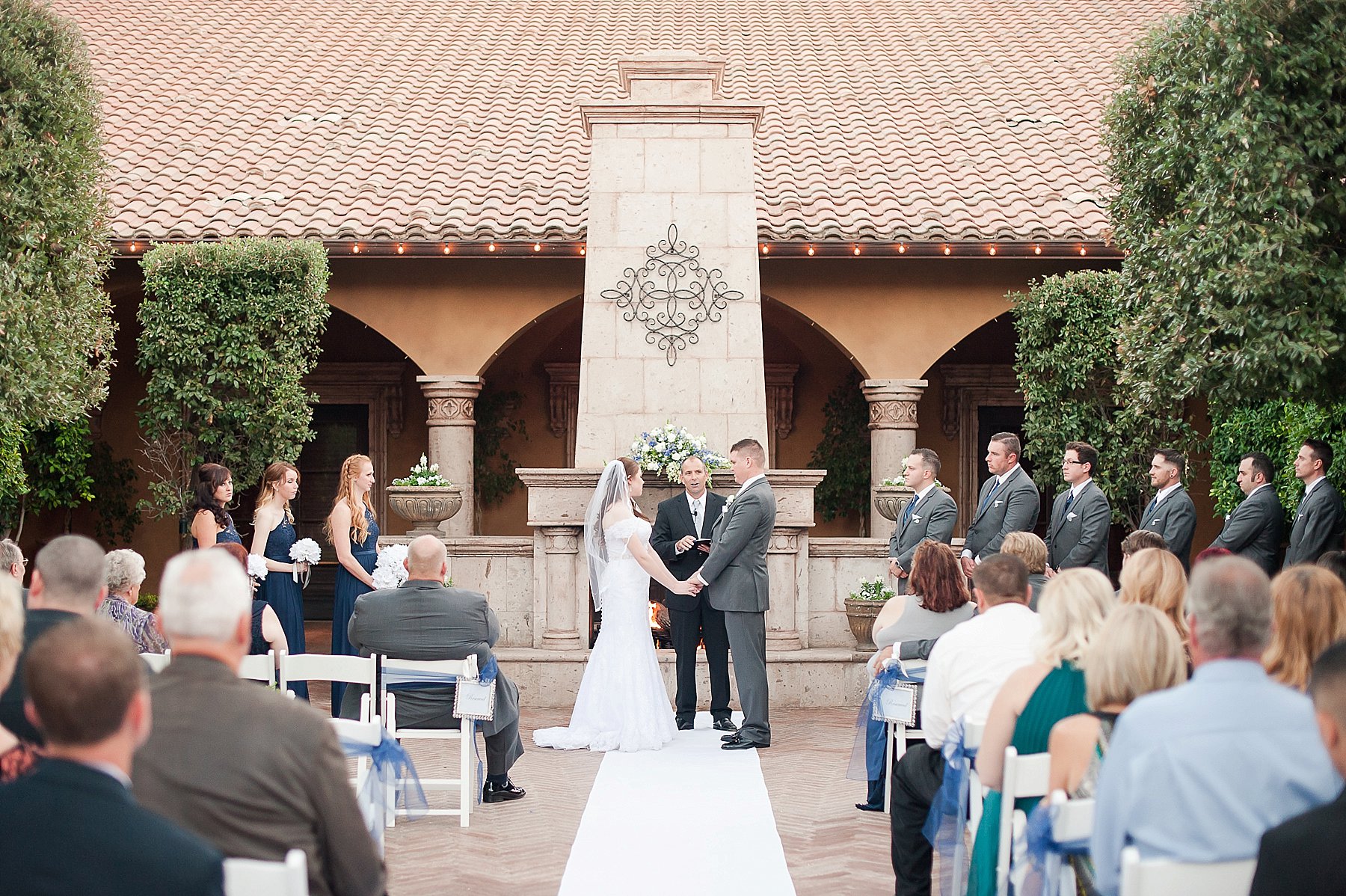 Villa Siena Wedding Ceremony Vows Gilbert Arizona Photo