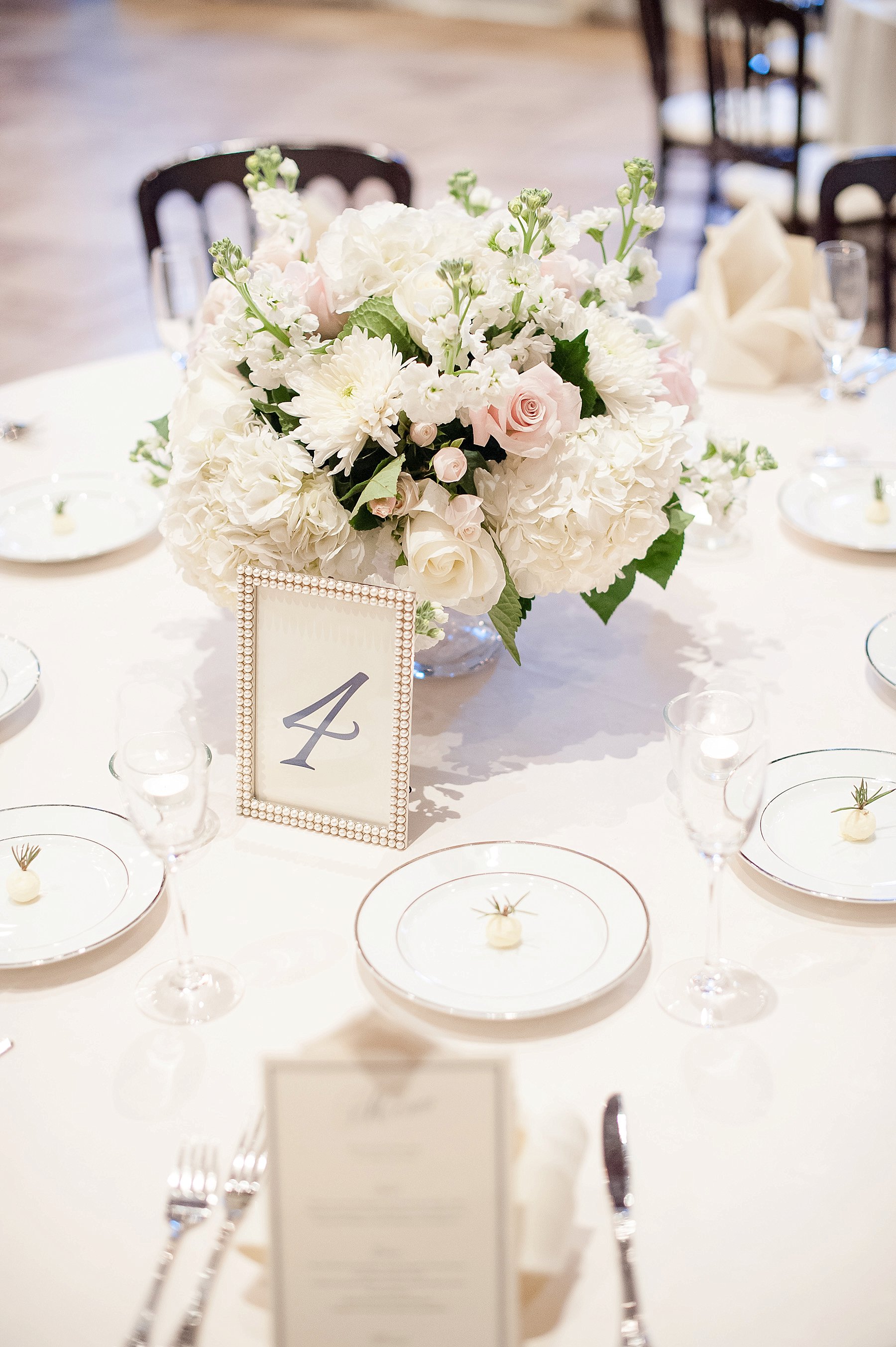 Villa Siena Wedding Reception Table Setting Flowers by Jodi Gilbert Arizona Photo