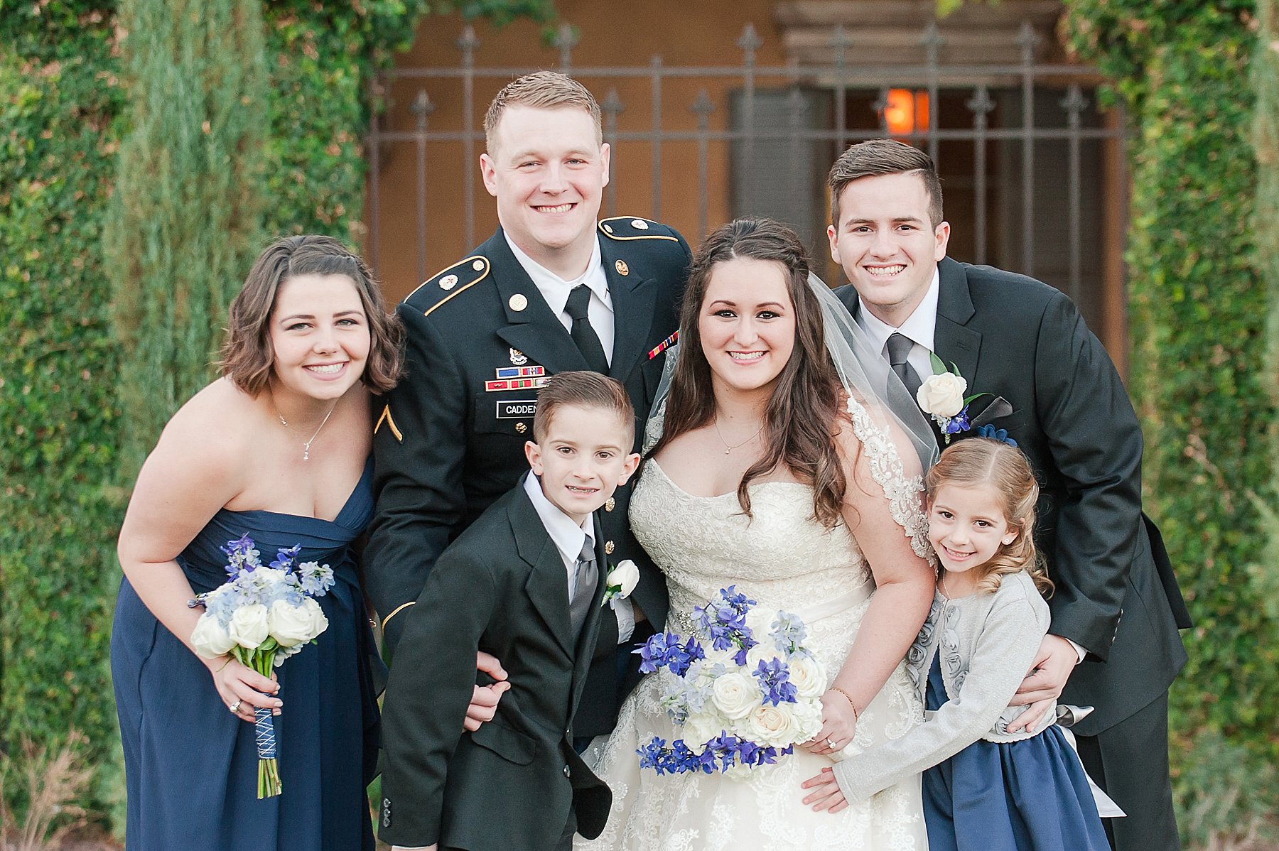Villa Siena Military Wedding Bridal party Phoenix Arizona Photo