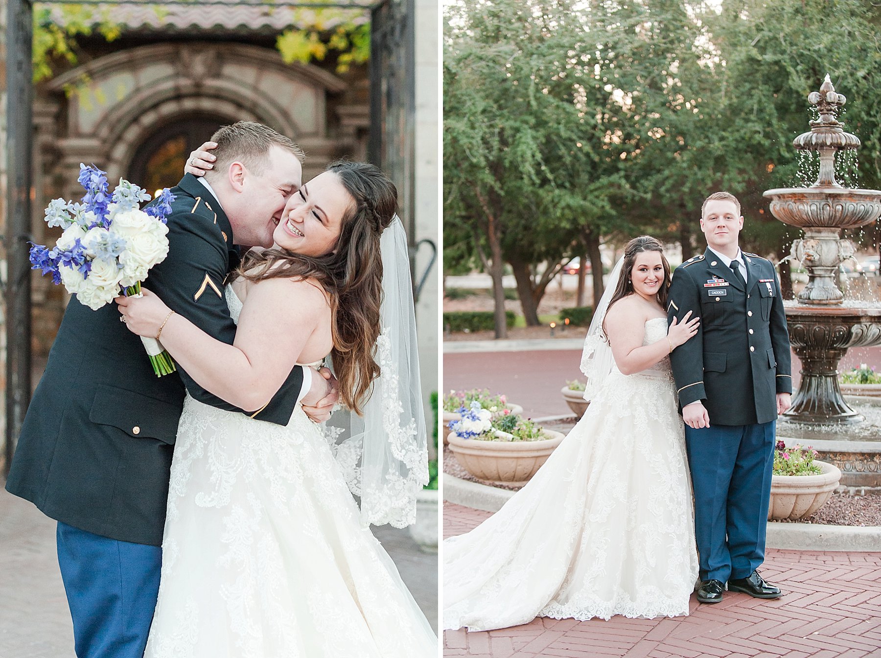 Villa Siena Military Wedding Bride Groom Laughing Phoenix Arizona Photo