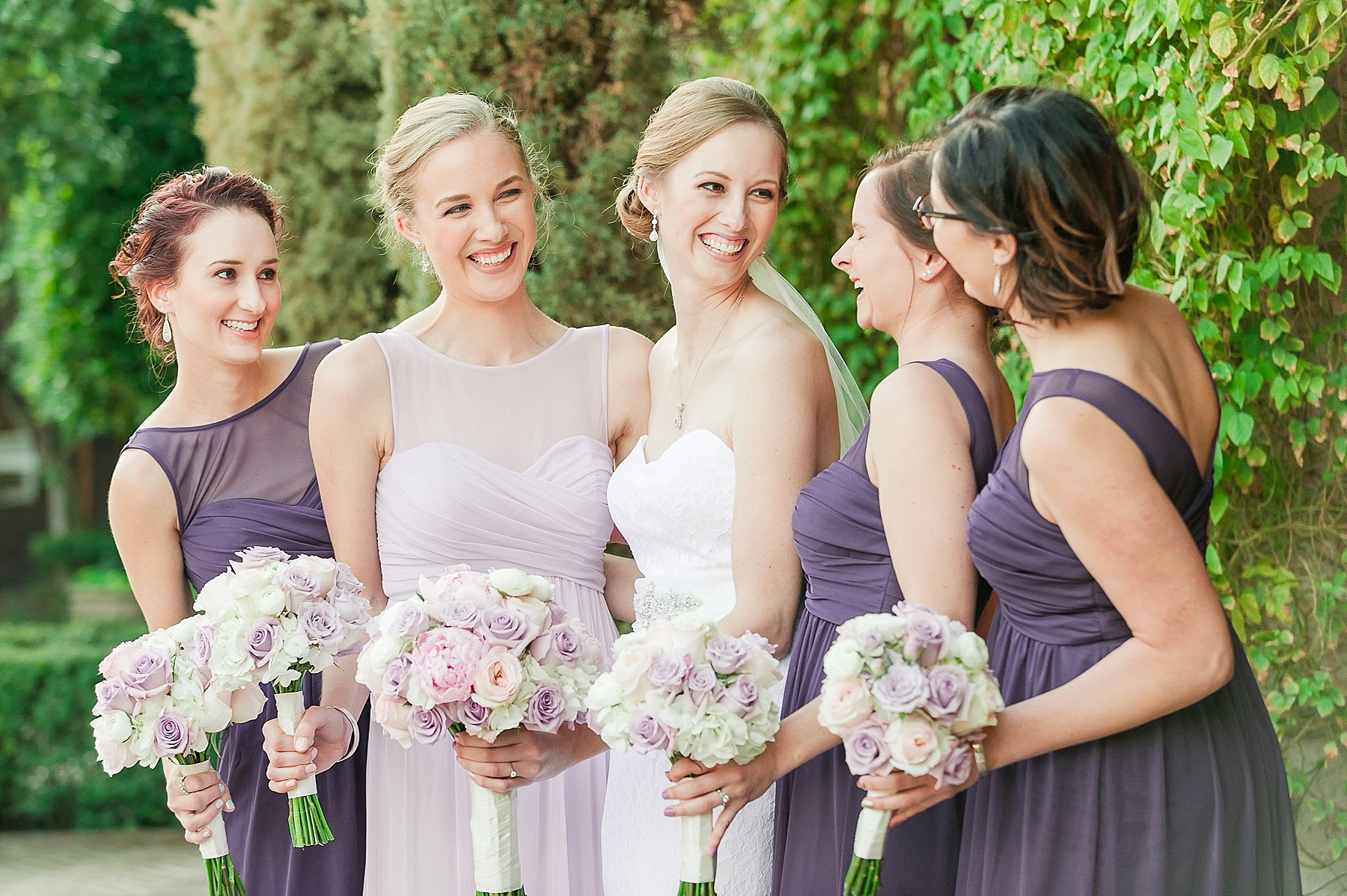 Villa Siena Wedding Bridesmaids Purple Gilbert Arizona Photo