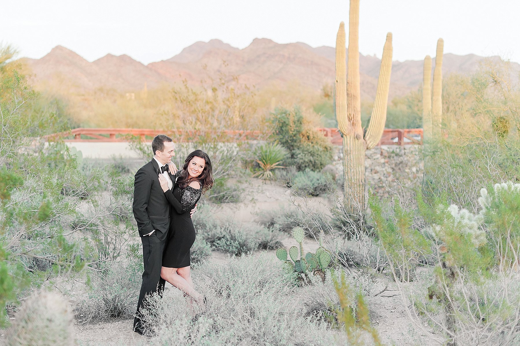 Scottsdale Desert Engagement Cute Couple Arizona Photo