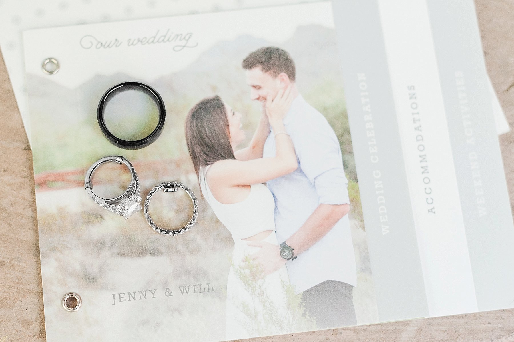 Middlebrooks Dell Wedding Rings Minted Invitation Phoenix Arizona Photo