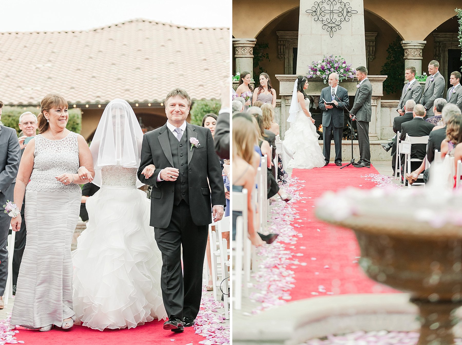 Villa Siena Middlebrooks Dell Wedding Ceremony Parents of Bride Phoenix Arizona Photo