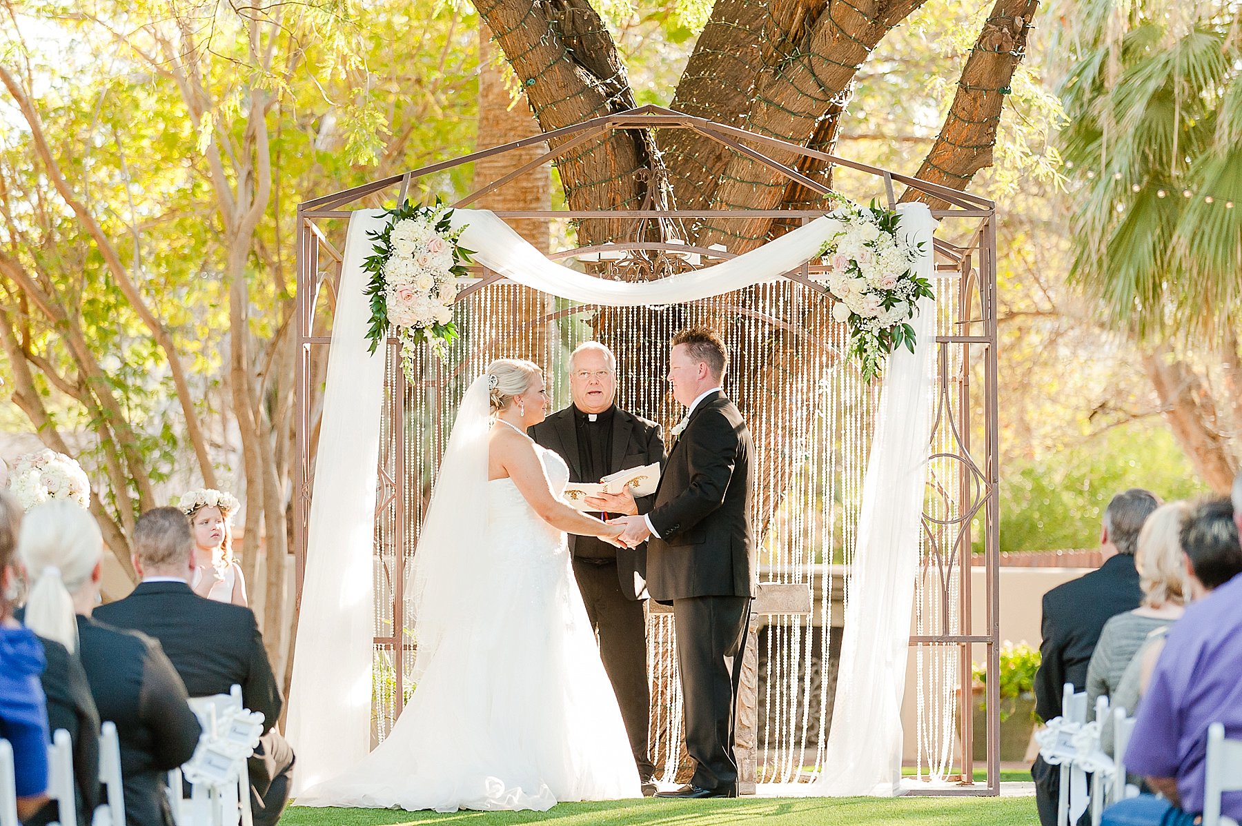 Secret Garden Wedding Cermony Vows Phoenix Arizona Photo
