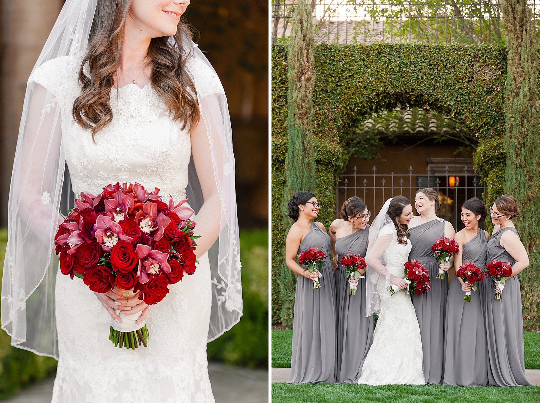 Villa Siena Wedding Bridesmaids Bouquet Photo