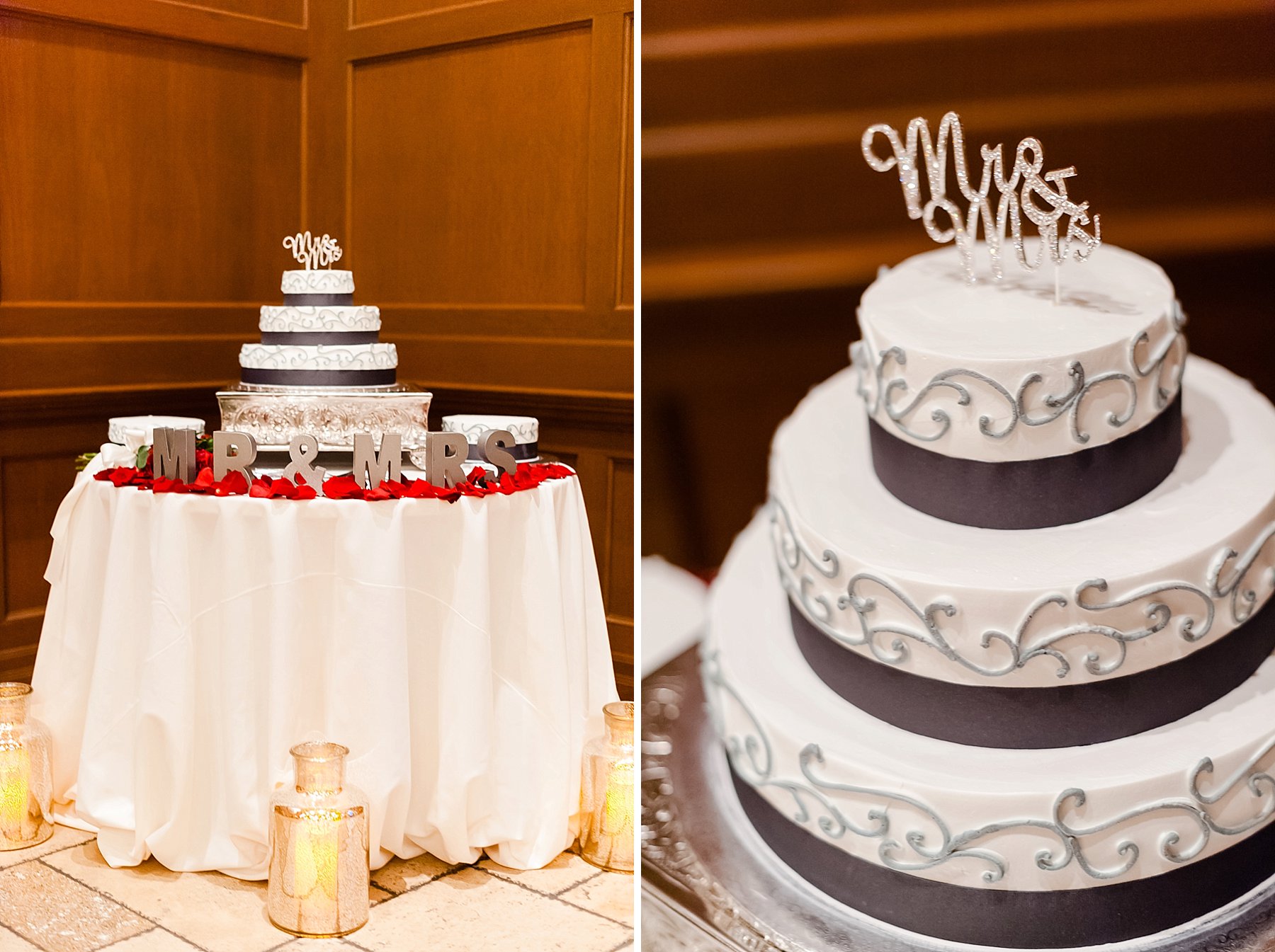 Villa Siena Wedding Reception Cake Photo