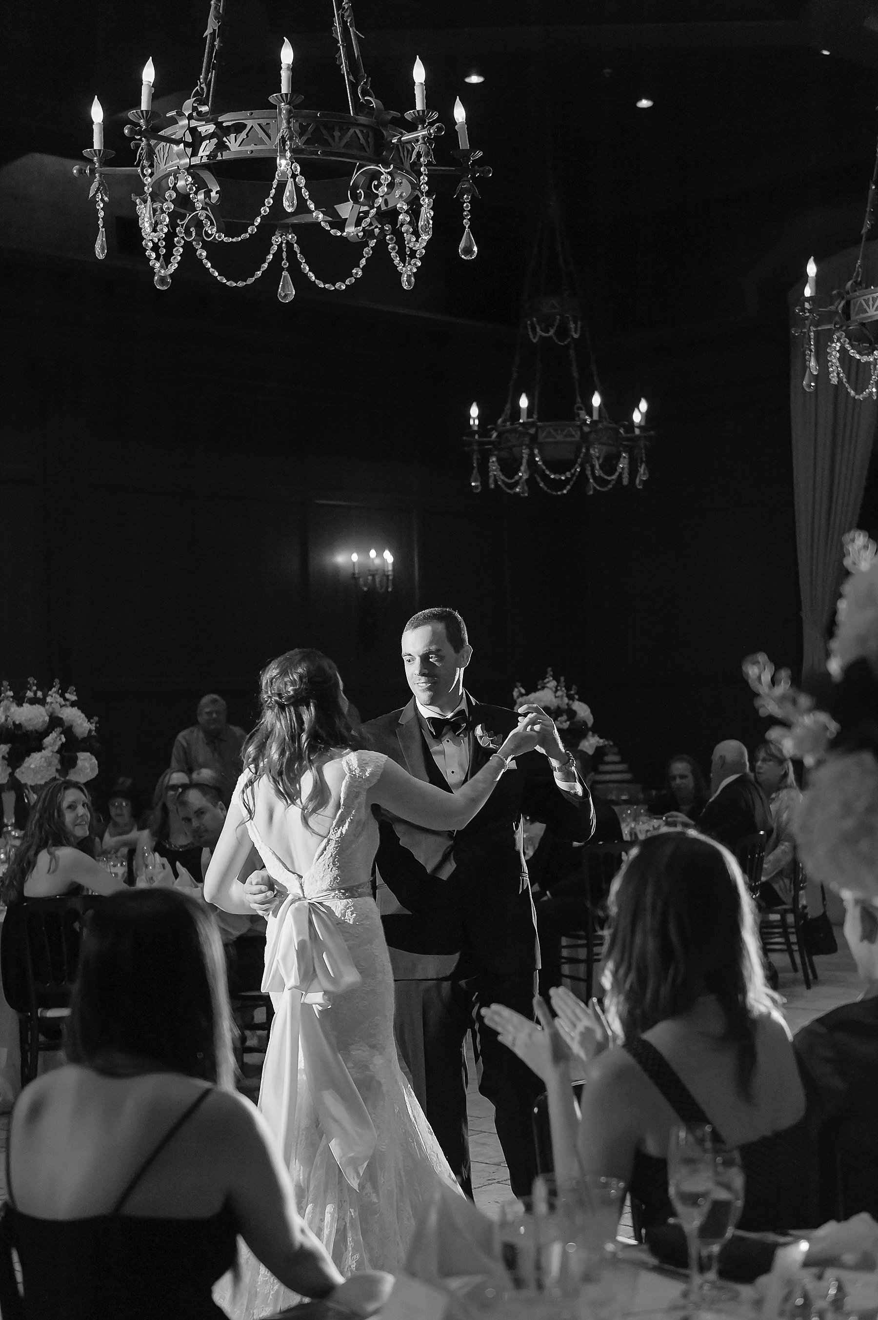 Villa Siena Wedding Reception Bride Groom First Dance Photo