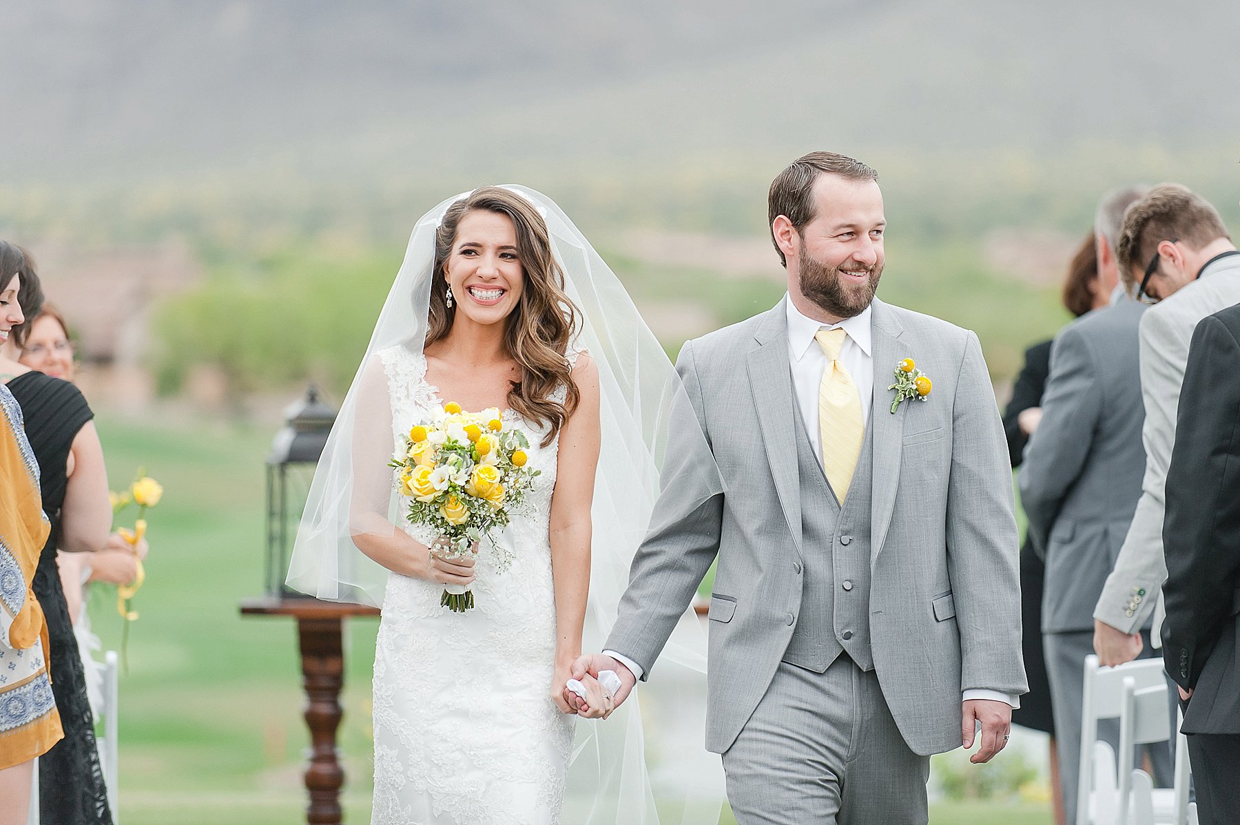 Superstition Mountain Wedding Couple Now Married Gold Canyon Arizona Photo