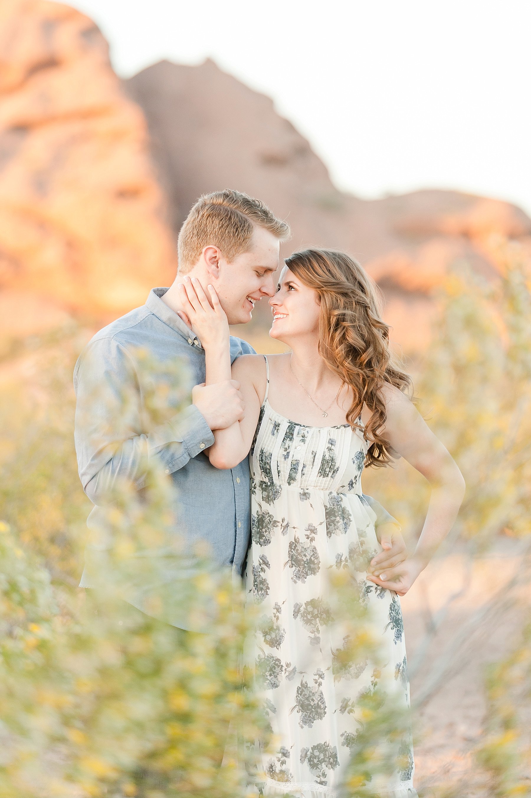 Desert Engagement Couple Phoenix AZ Photo
