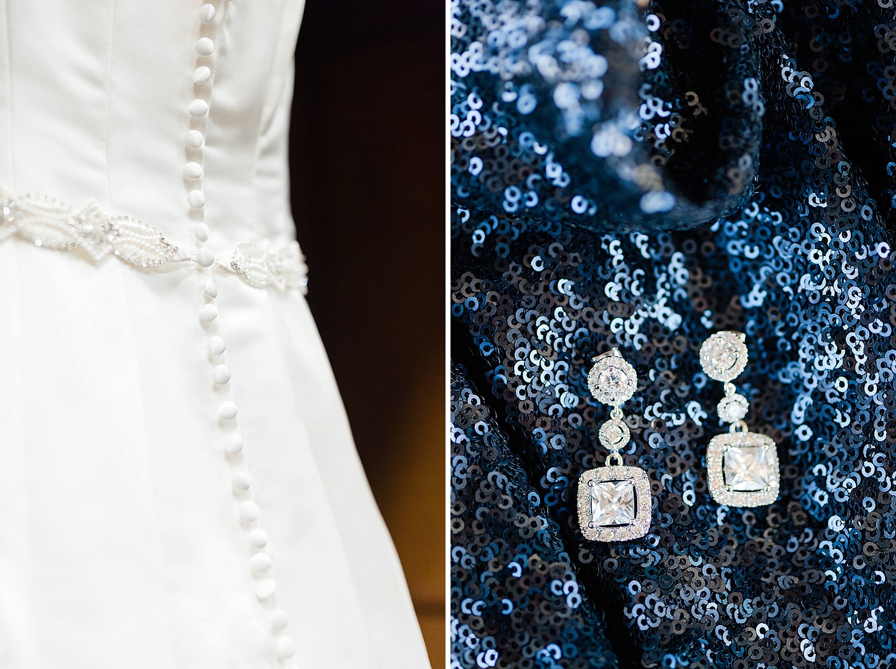 Navy and Gray Villa Siena Wedding Dress Jewelry Gilbert AZ Photo