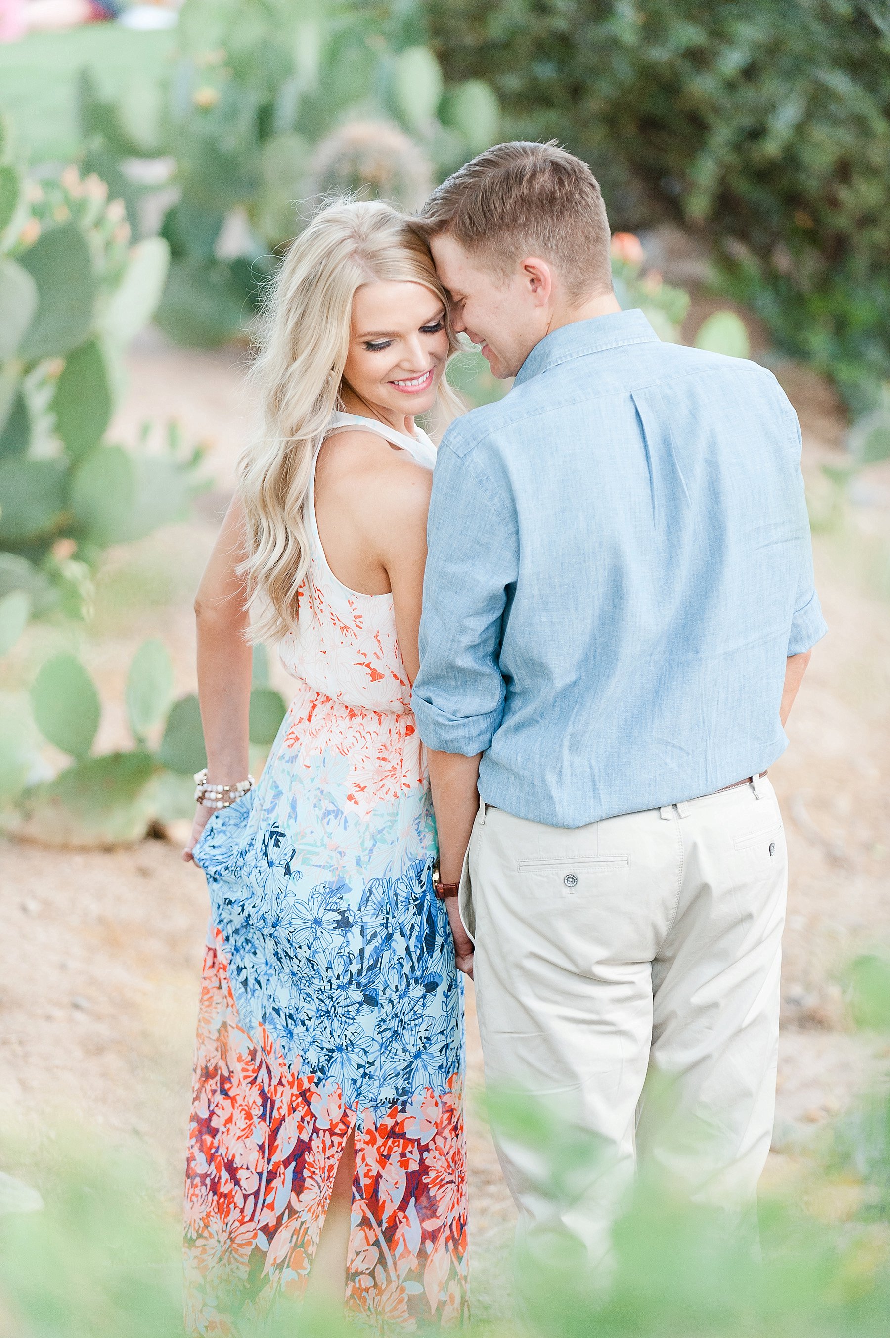 Scottsdale Desert Engagement Session Couple Cuddling AZ Photo