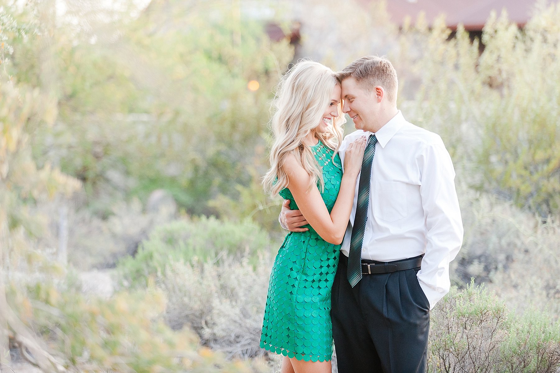 Scottsdale Desert Engagement Session Cute Couple Cuddling AZ Photo