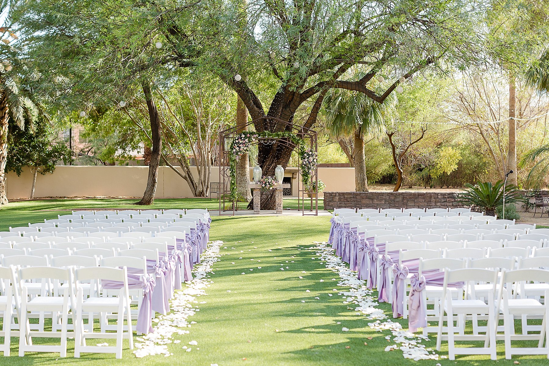 Secret Garden Wedding Ceremony Setting Phoenix AZ Photo