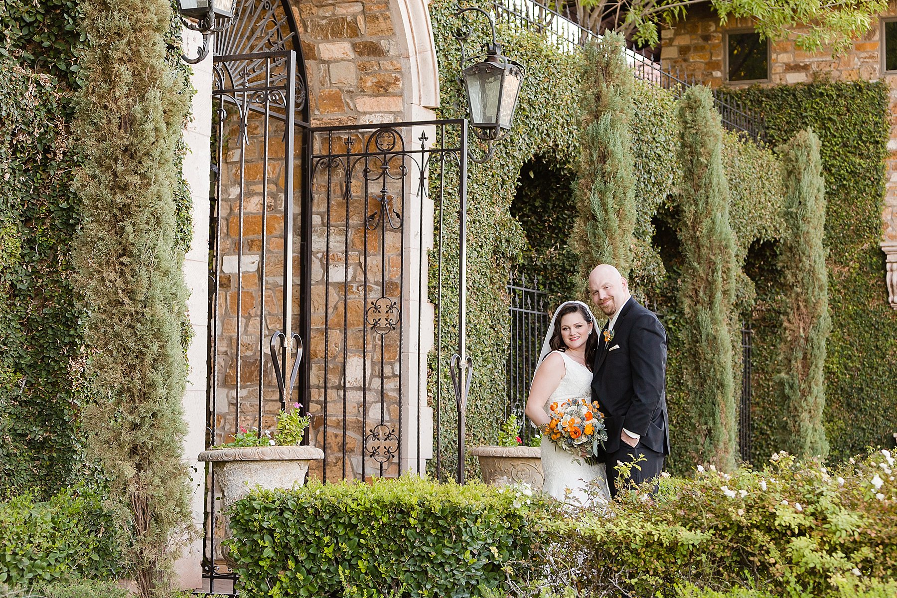 Broncos Colored Wedding, Blue, Orange, Wedding, Elegant Villa Siena Wedding, Gilbert Arizona