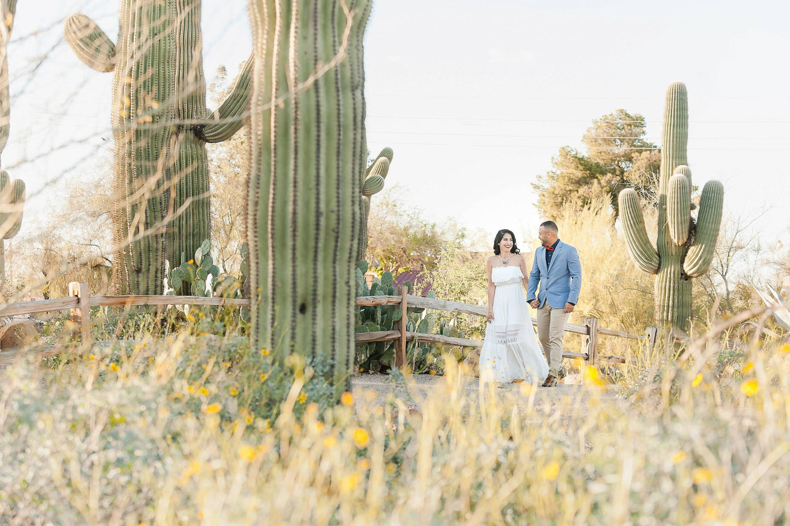 Riparian Preserve Engagement Photos of Jocelyn and Gus