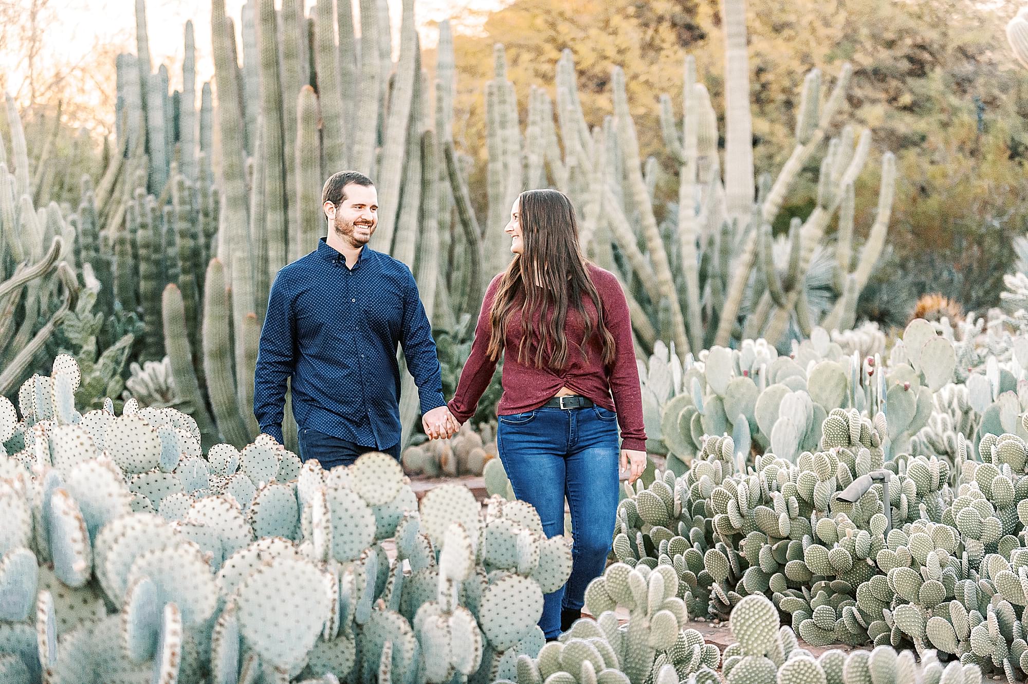 Desert Botanical Garden Engagement Photos Phoenix Arizona Wedding Photographers