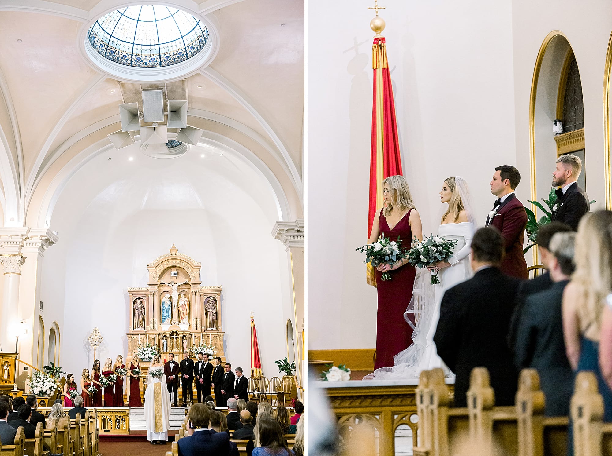 Stylish St. Mary Basilica Wedding Photo