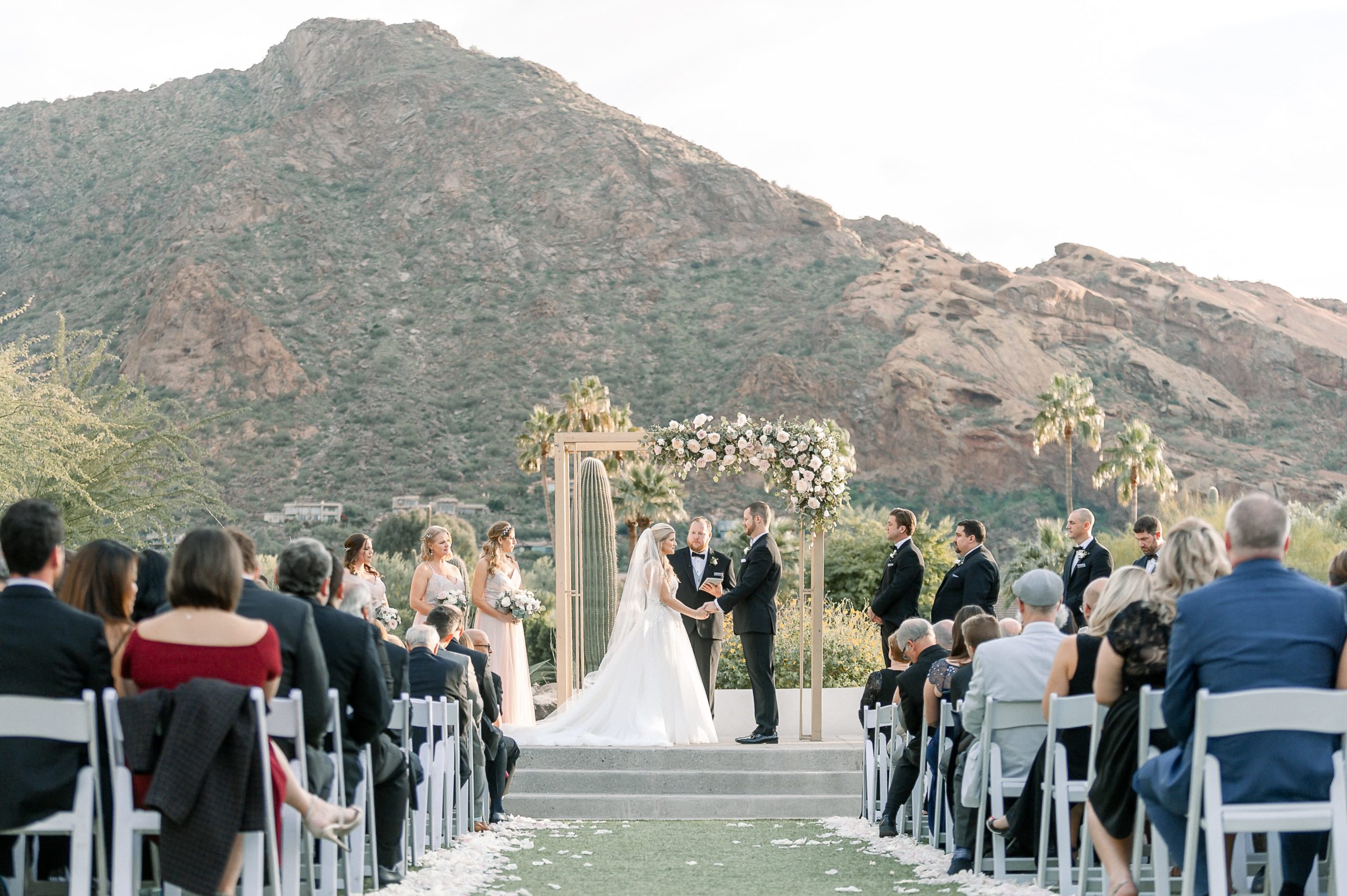 Bride and Groom's Ceremony at their Mountain Shadows Wedding