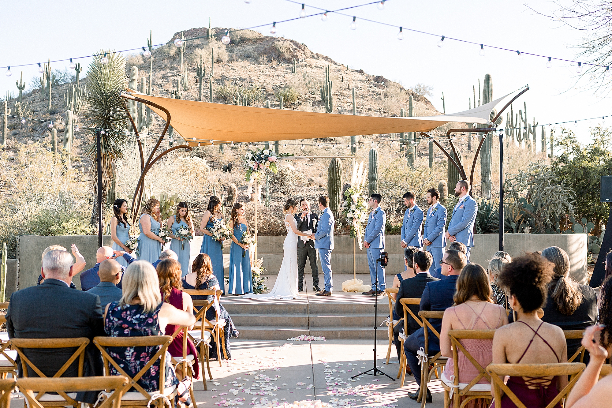 Ceremony of Wedding at Desert Botanical Garden