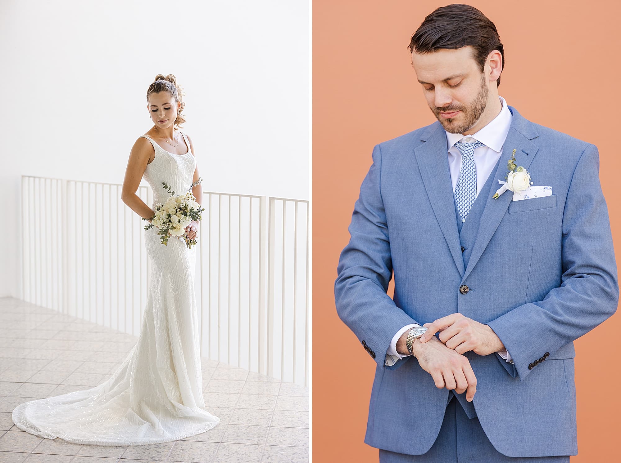 Old Town Scottsdale Wedding at Hotel Valley Ho Bride Groom Photo
