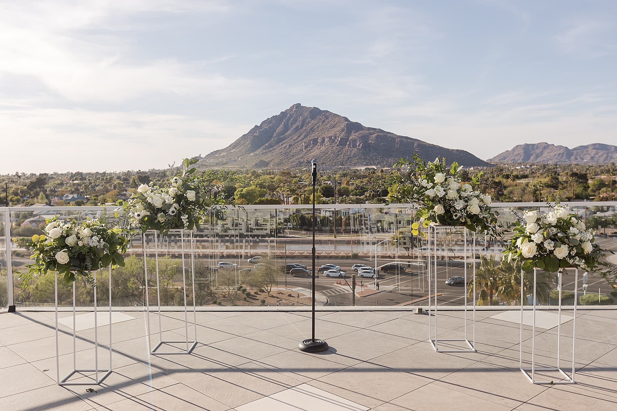 Old Town Scottsdale Wedding at Hotel Valley Ho ceremony view