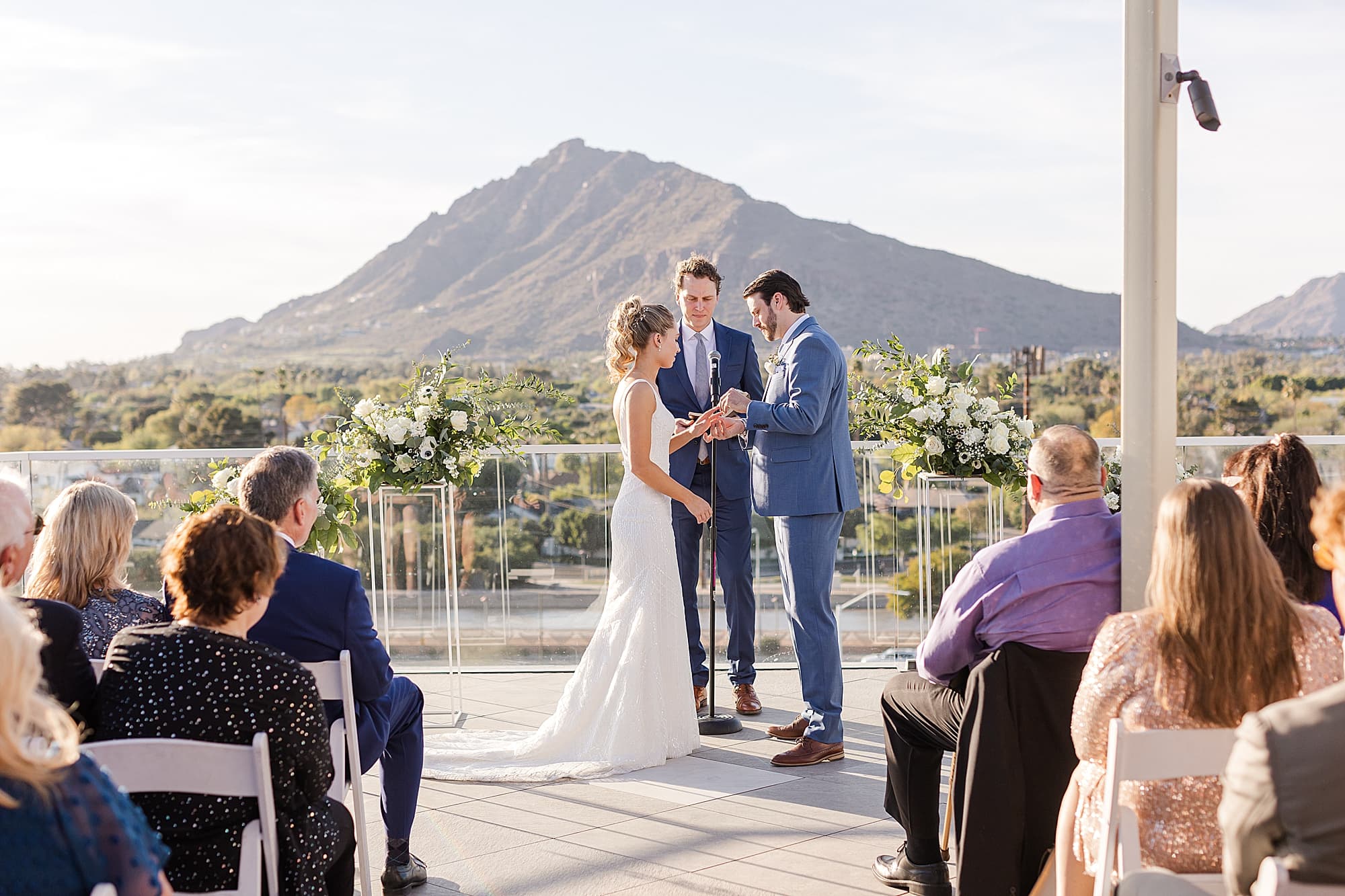 Old Town Scottsdale Wedding at Hotel Valley Ho rooftop ceremony