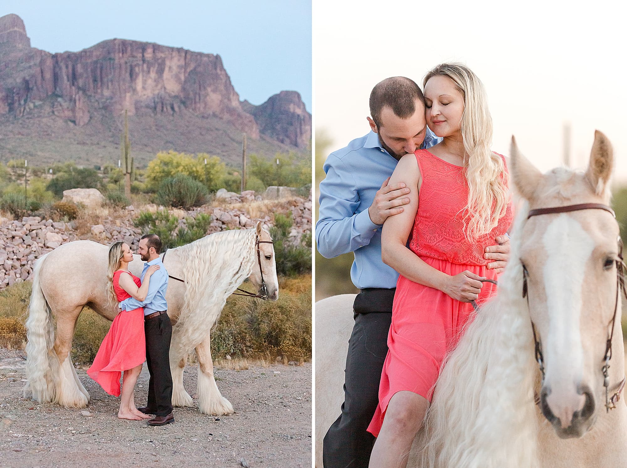 mountain desert engagement session Phoenix wedding photographer