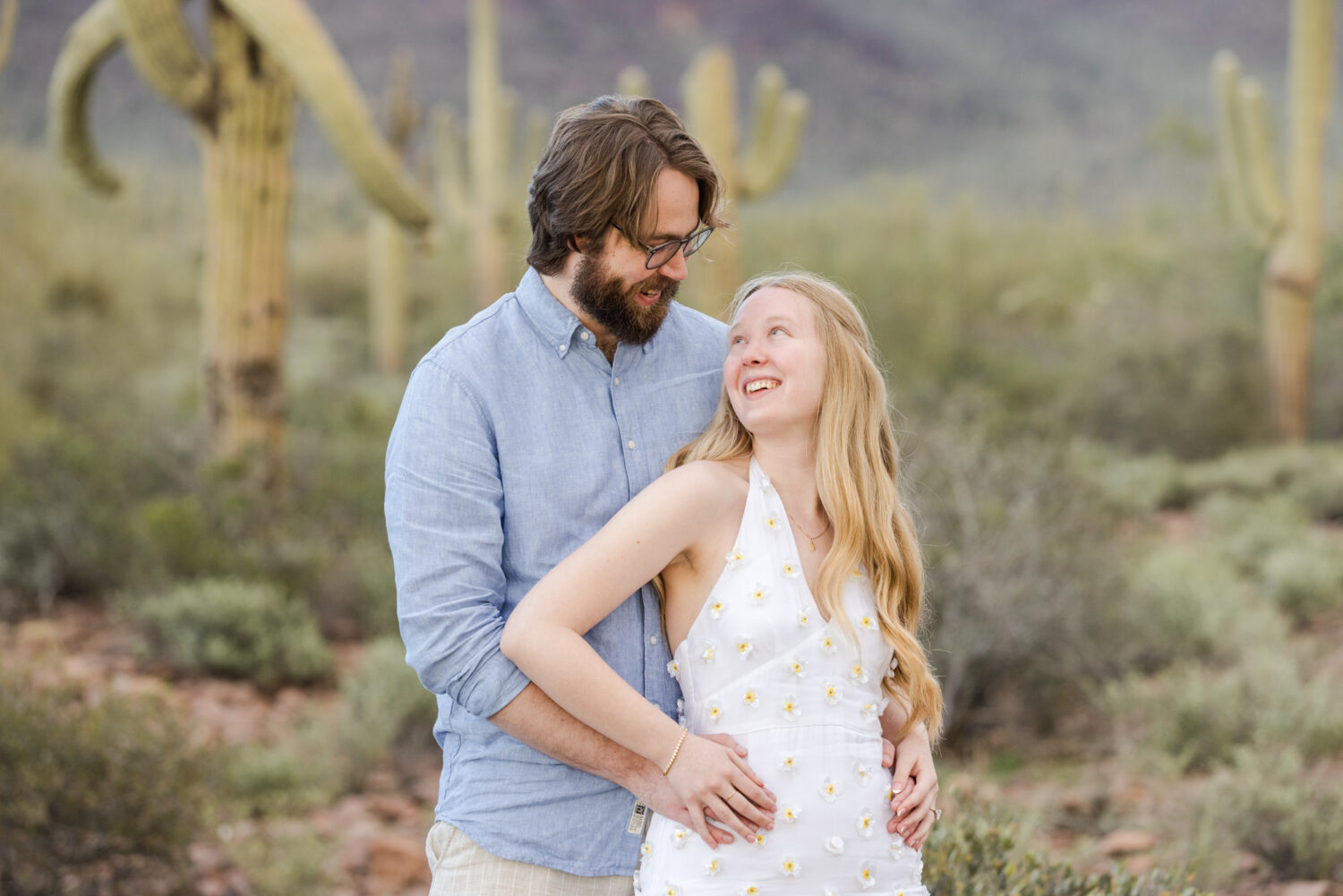Enchanting Romantic Engagement Superstition Mountains Phoenix Wedding Photographer