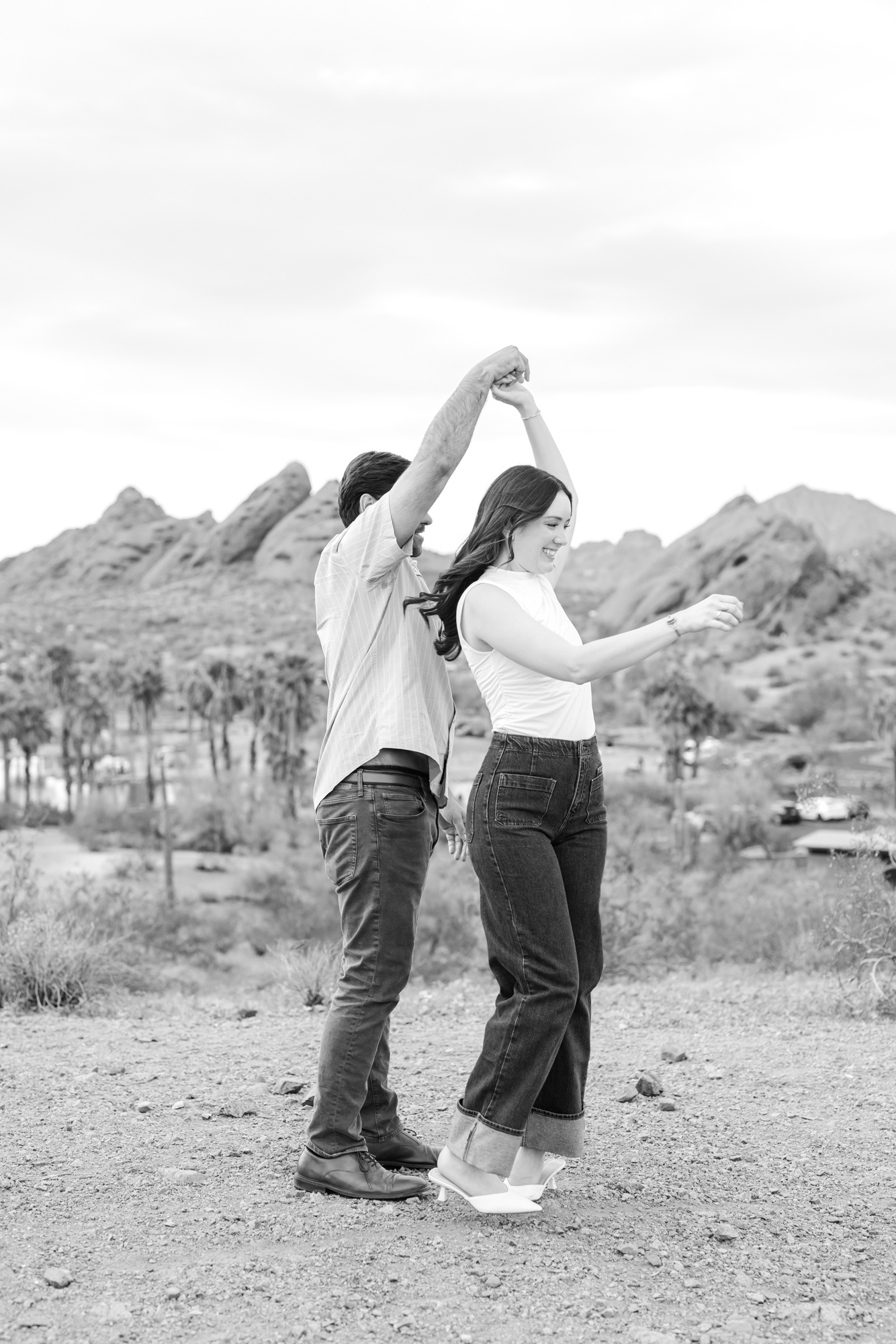 Fun Blissful Session Papago Park Phoenix Wedding Photographer