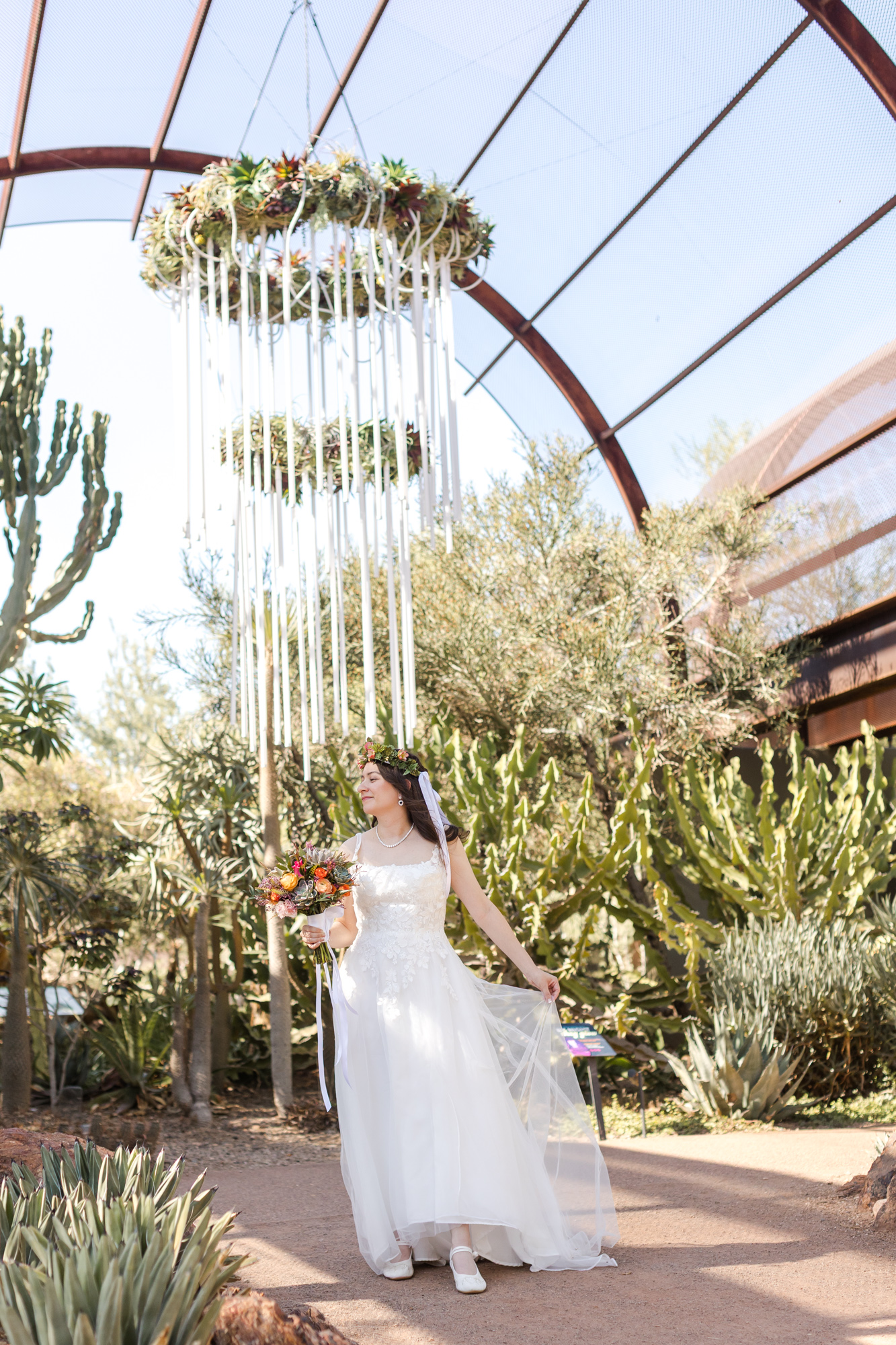 Enchanting Intimate Wedding Desert Botanical Gardens Phoenix Wedding Photographer 