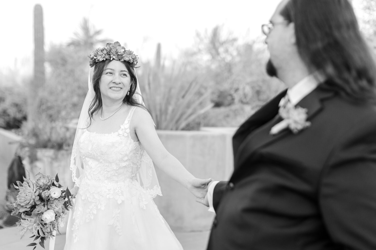 Enchanting Intimate Wedding Desert Botanical Gardens Phoenix Wedding Photographer 